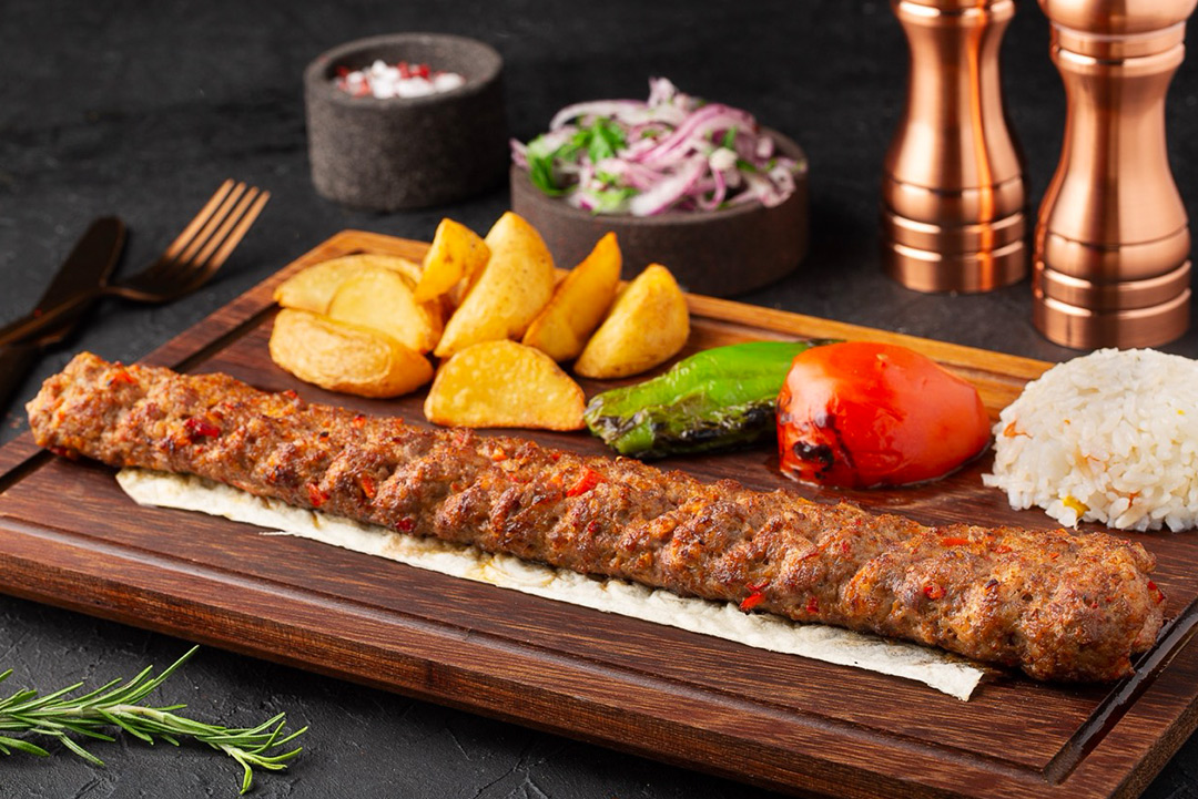 Kebab dish at a LotiPoints restaurant in Istanbul Old City